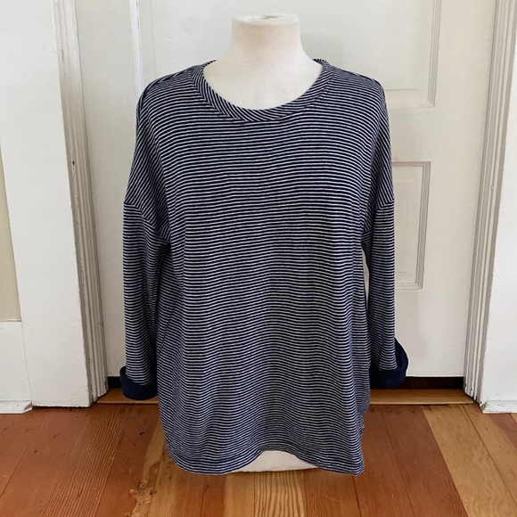 J Jill Striped Knit Top Large‎ - Picture 1 of 5